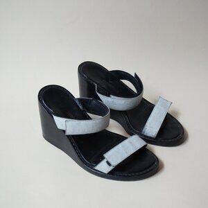 “Ann Demeulemeester” Black/White Wedges - 37
